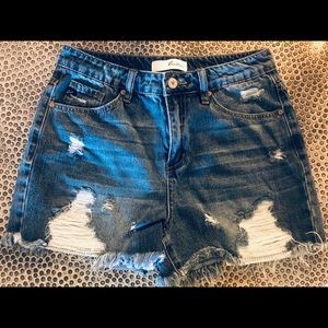 Denim shorts